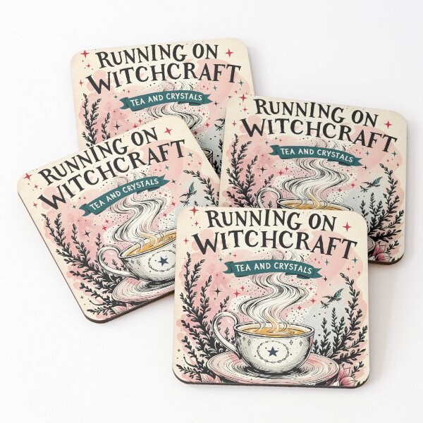 Item preview, Running on witchcraft, tea and crystals designed and sold by blackbean21.