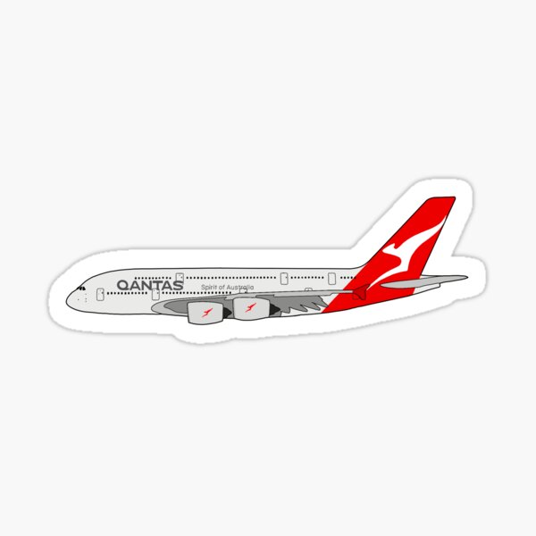 Item preview, Qantas A380 designed and sold by Stickersbyfrey.
