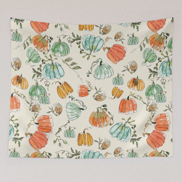 Item preview, Pumpkin Power - A fun and pretty harvest featuring watercolour pumpkins designed and sold by RPrince1.