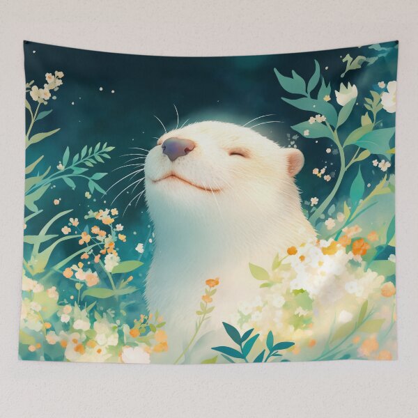 Item preview, Otter Stroll Through the Flowered Canopy designed and sold by AshiraCreations.