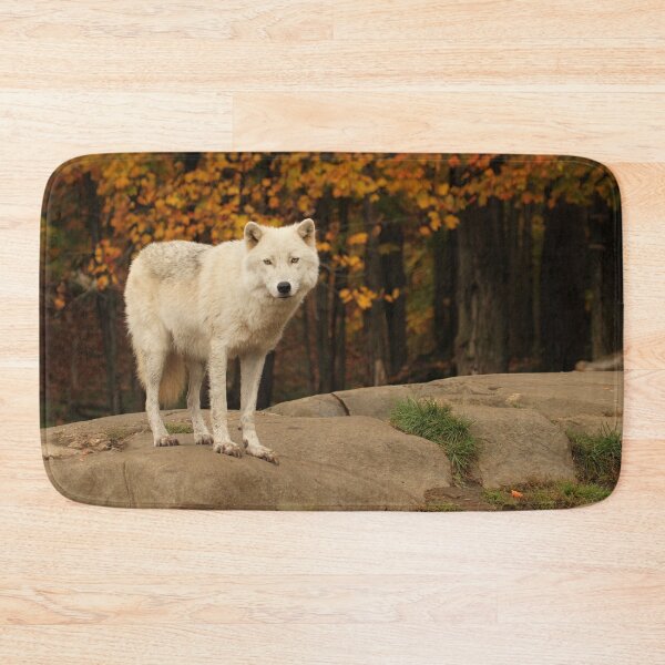 Item preview, Fall folliage Arctic Wolf designed and sold by locustgirl.