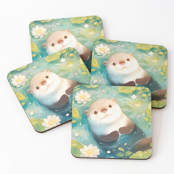 Item preview, Otter Flowery Pond designed and sold by AshiraCreations.
