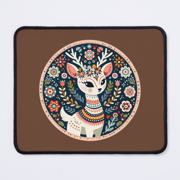 Item preview, Scandinavian Folk Art Deer designed and sold by Myra365Art.