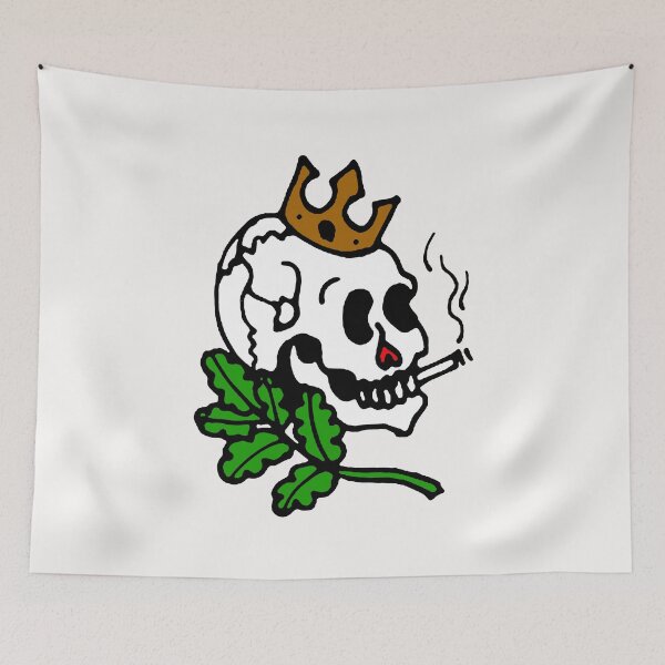 Item preview, King Skull; Russian Prison Tattoo; Hardcore Style; designed and sold by StickerApe.