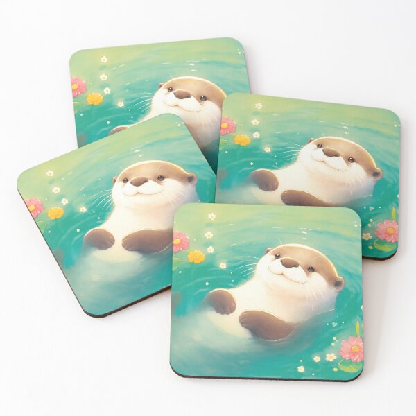 Item preview, Otter Floating Serenity designed and sold by AshiraCreations.