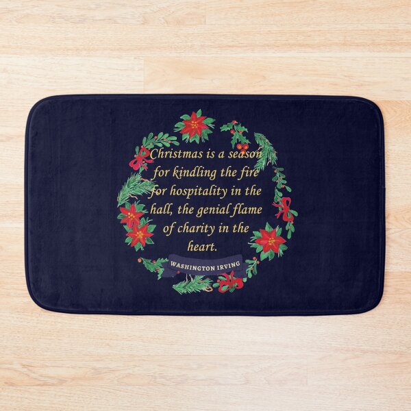 Item preview, Copy of Washington Irving Christmas quote: Christmas is a season for kindling the fire for hospitality in the hall, the genial flame of charity in the heart. designed and sold by artbleed.