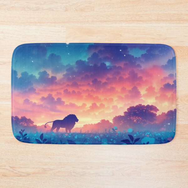Item preview, Lion in a Field of Sunset Hues designed and sold by AshiraCreations.