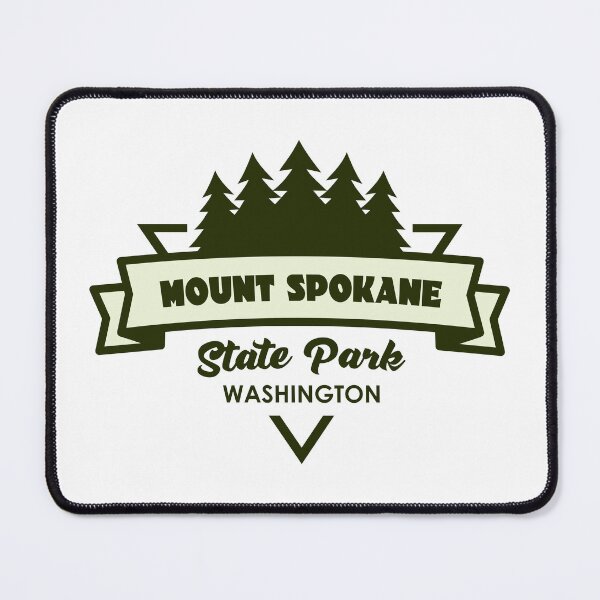 Item preview, Mount Spokane State Park Washington Trees And Ribbon designed and sold by bivenart.