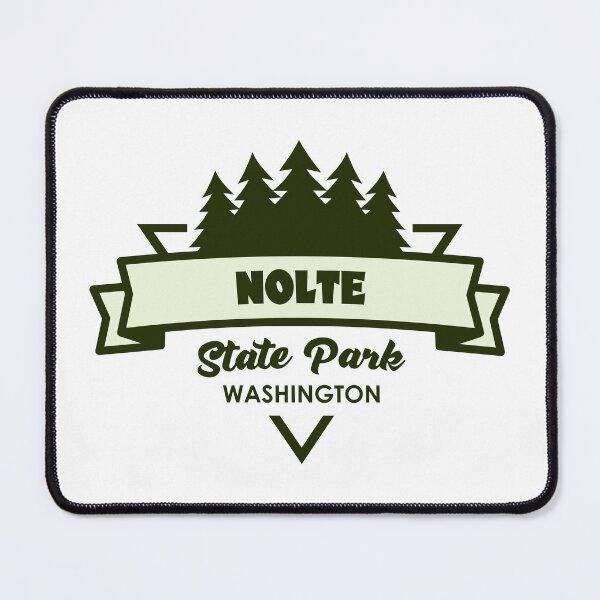 Item preview, Nolte State Park Washington Trees And Ribbon designed and sold by bivenart.