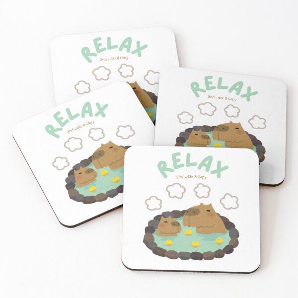Item preview, Capybaras in hot springs designed and sold by Soooof23.
