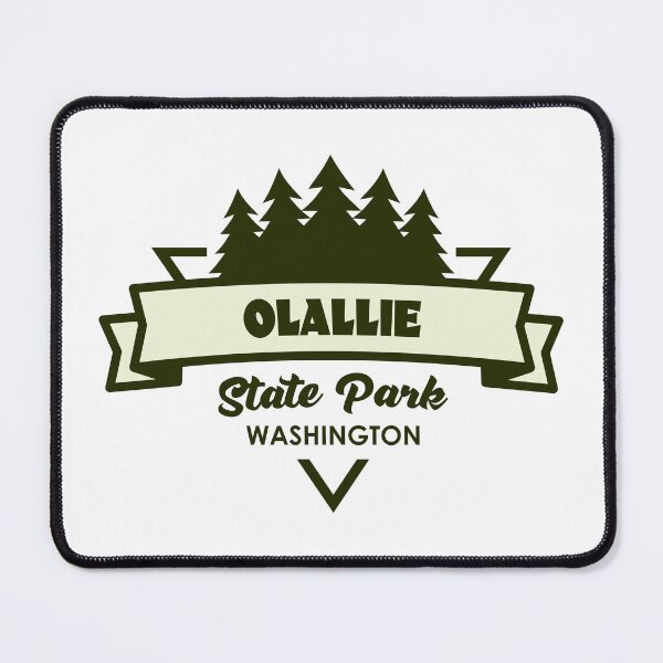 Item preview, Olallie State Park Washington Trees And Ribbon designed and sold by bivenart.