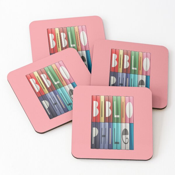 Item preview, Colourful 'Bibliophile' typography For Book Lovers and Readers designed and sold by trepiu.