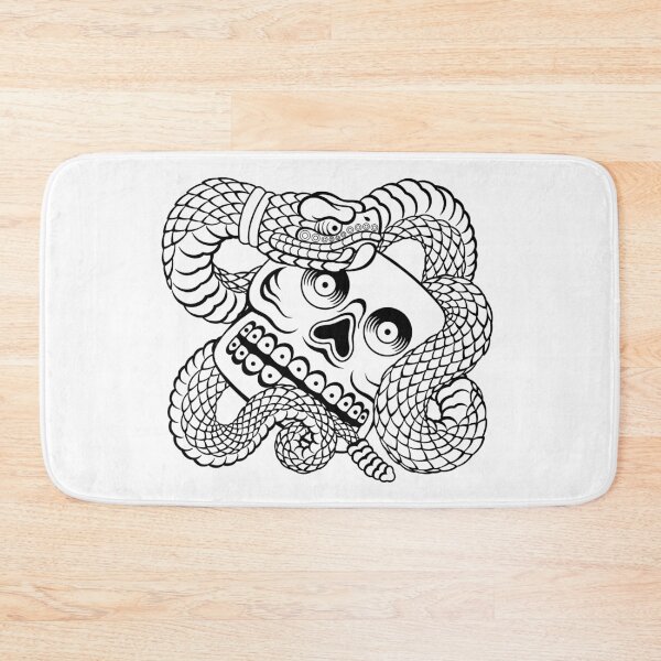 Item preview, Aztec Snake and Skull Tattoo  designed and sold by CreatureM.