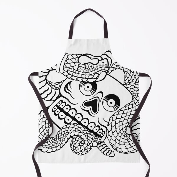 Item preview, Aztec Snake and Skull Tattoo designed and sold by CreatureM.