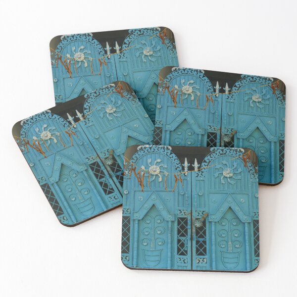 Item preview, Ornate blue iron gates in India designed and sold by jaynerushton.
