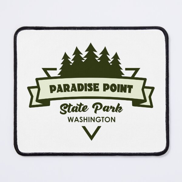 Item preview, Paradise Point State Park Washington Trees And Ribbon designed and sold by bivenart.