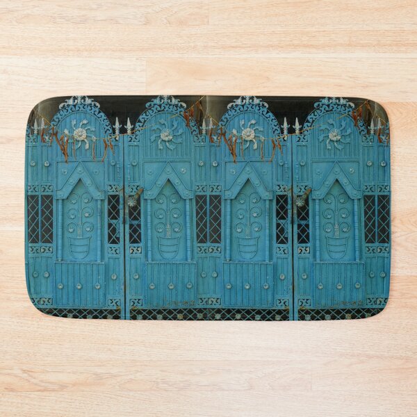 Item preview, Ornate blue iron gates in India designed and sold by jaynerushton.