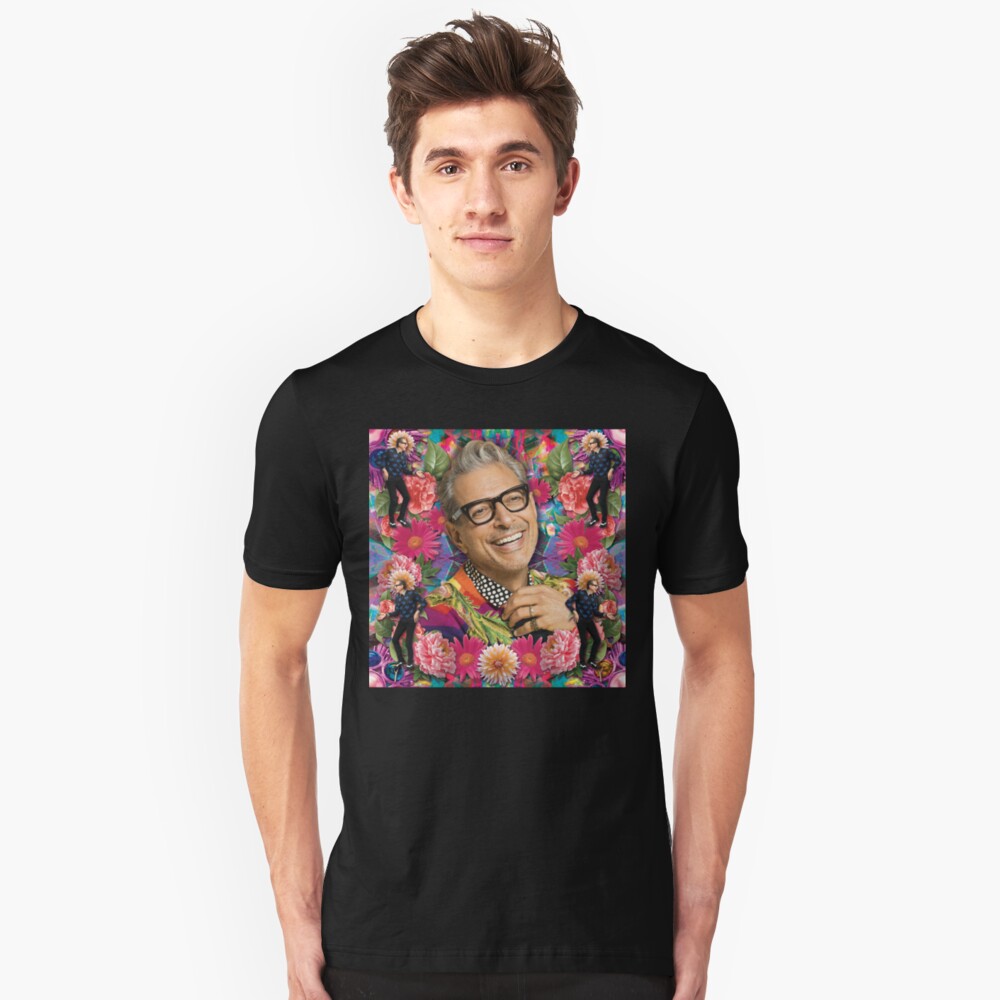 jeff the dinosaur scientist, alien hunter, fly-man and tier of knots Slim Fit T-Shirt