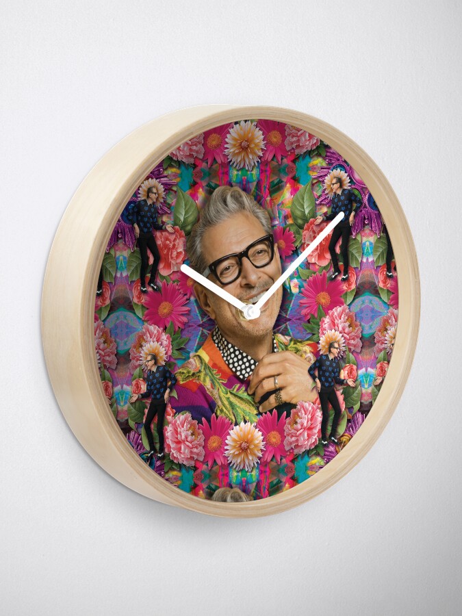 Alternate view of jeff the dinosaur scientist, alien hunter, fly-man and tier of knots Clock