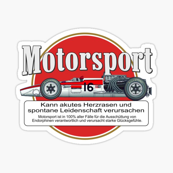Leidenschaft für den Motorsport | Racing is life and passion Sticker