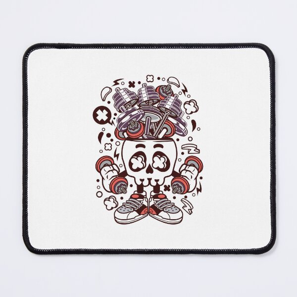 Item preview, Spooky Barbell Skull A Dark and Edgy Design designed and sold by IssaraStudio.