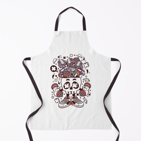 Item preview, Spooky Barbell Skull A Dark and Edgy Design designed and sold by IssaraStudio.