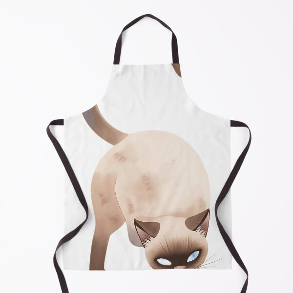 Item preview, A Siamese cat illustration in watercolor designed and sold by kojinho.