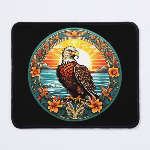Item preview, Majestic Bald Eagle by the Ocean at Sunset in Hawaii designed and sold by NautiChic.