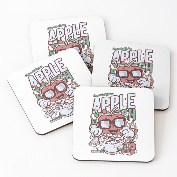 Item preview, Funny Apple Cartoon A Whimsical Snack designed and sold by IssaraStudio.