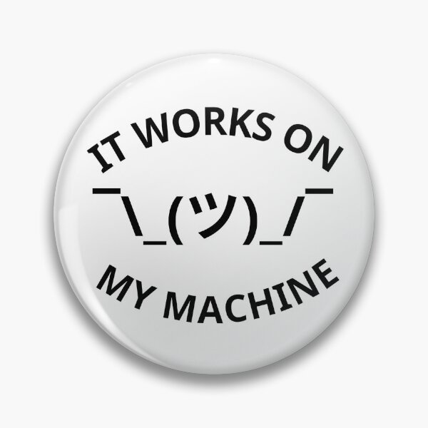 Item preview, It Works On My Machine 1 - Black Text designed and sold by Programming Jokes.