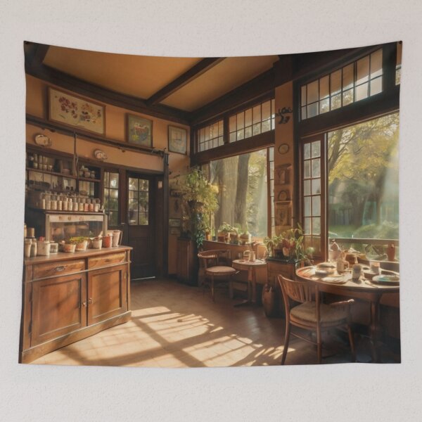 Item preview, Warm Light and Nature at the Tea Shop designed and sold by BlareBlare.
