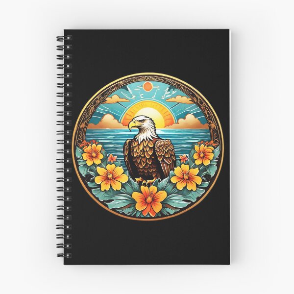 Item preview, Summer Bald Eagle and Sunset over Ocean designed and sold by NautiChic.