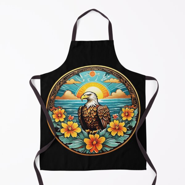 Item preview, Summer Bald Eagle and Sunset over Ocean designed and sold by NautiChic.