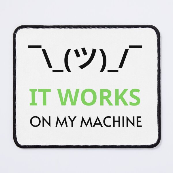Item preview, It Works On My Machine 3 - Black Text designed and sold by Programming Jokes.