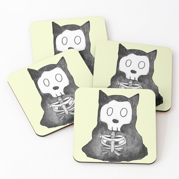 Item preview, Skeleton Marshmellow Kitty designed and sold by BTZakuroNoTsuki.