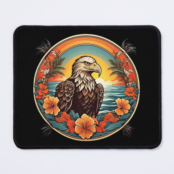 Item preview, Ocean Waves Bald Eagle at Sunset in Hawaii designed and sold by NautiChic.