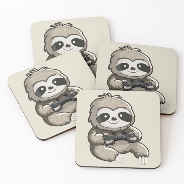 Item preview, Sloth Gamer Bear designed and sold by zienaxd.