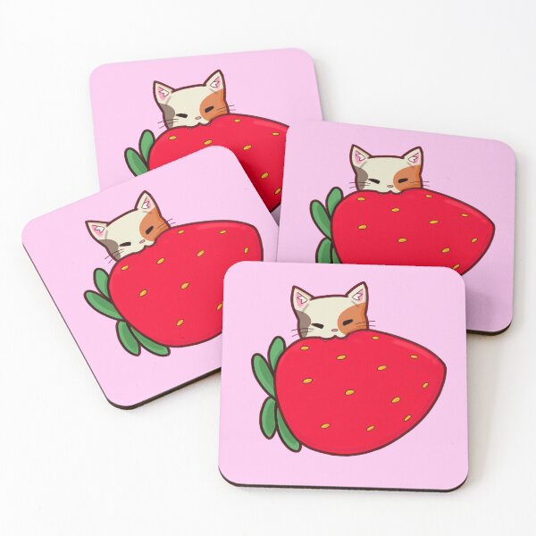 Item preview, Strawberry Cat  designed and sold by Huniii.