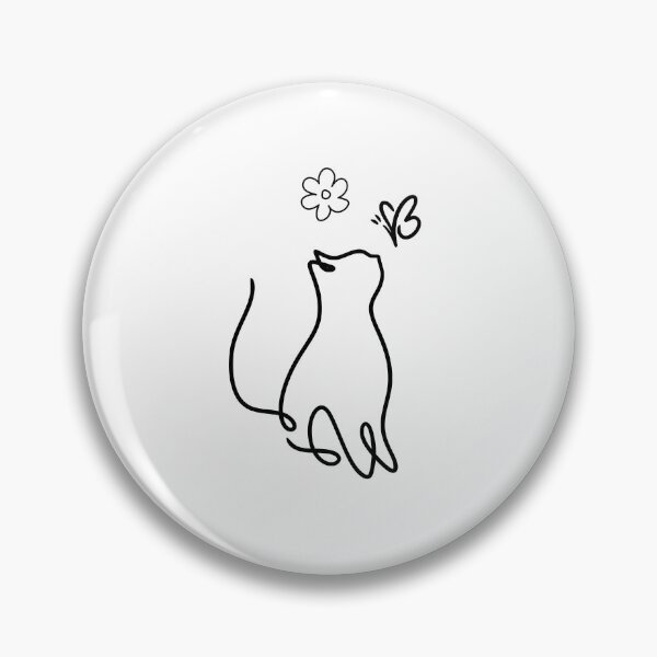 Item preview, Cat and Butterfly designed and sold by Kingkham-Design.