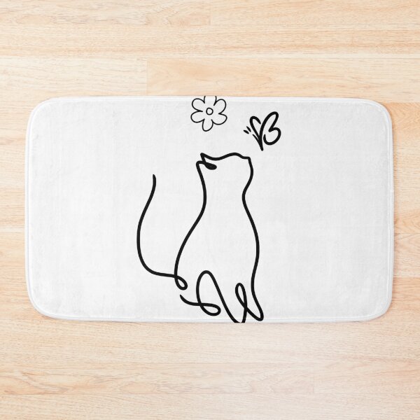 Item preview, Cat and Butterfly designed and sold by Kingkham-Design.
