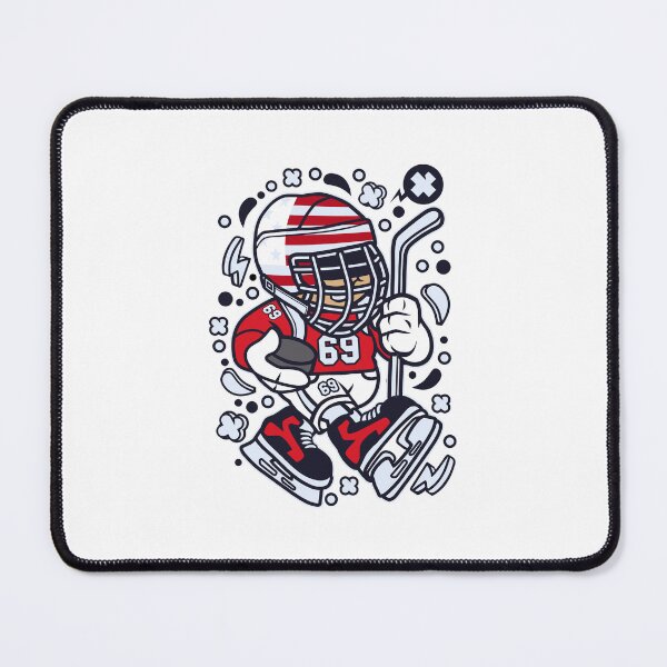 Item preview, Cute Hockey Player A Whimsical Design designed and sold by IssaraStudio.