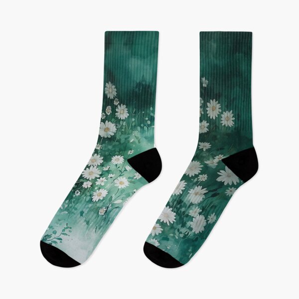 Item preview, Green Night Forest with White Daisies in the Mist designed and sold by Quijote-.