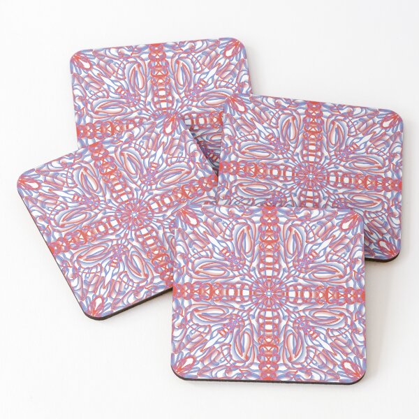 Item preview, Kaleidoscopic Flow: Red and Blue Symmetry  designed and sold by Christopher Bradley.
