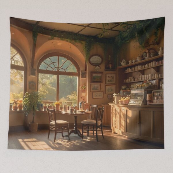 Item preview, The Enchanted Tea Shop of Warmth and Happiness designed and sold by BlareBlare.