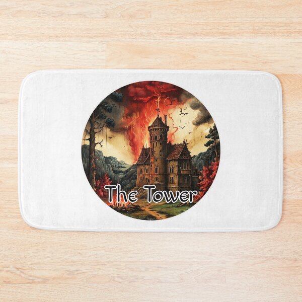 Item preview, Medieval Major Arcana Tarot Cards - The Tower Card designed and sold by Pixel Waite.