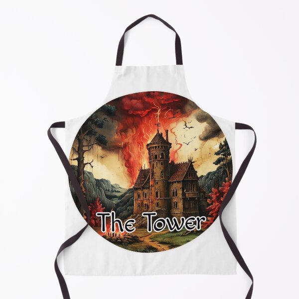 Item preview, Medieval Major Arcana Tarot Cards - The Tower Card designed and sold by Pixel Waite.