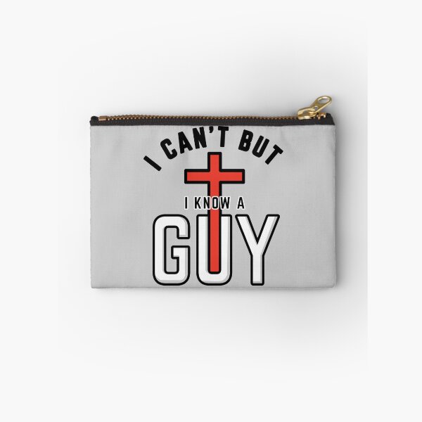 Item preview, I Can’t But I Know a Guy" Christian Humor designed and sold by Blessed Be Your Name.