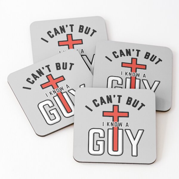 Item preview, I Can’t But I Know a Guy" Christian Humor designed and sold by Blessed Be Your Name.