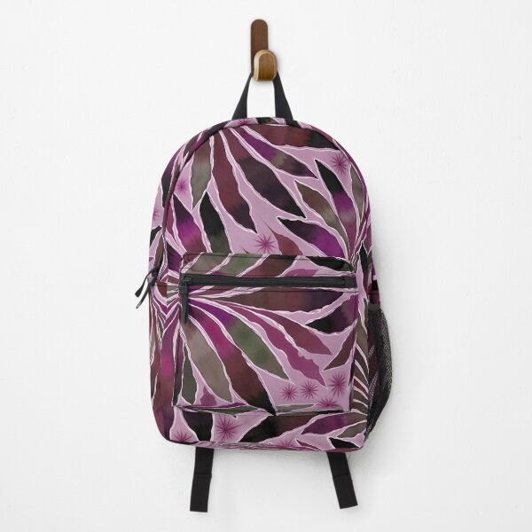 Item preview, Leaf Design Fern Abstract Nature Pattern Maroon Pink designed and sold by taiche.