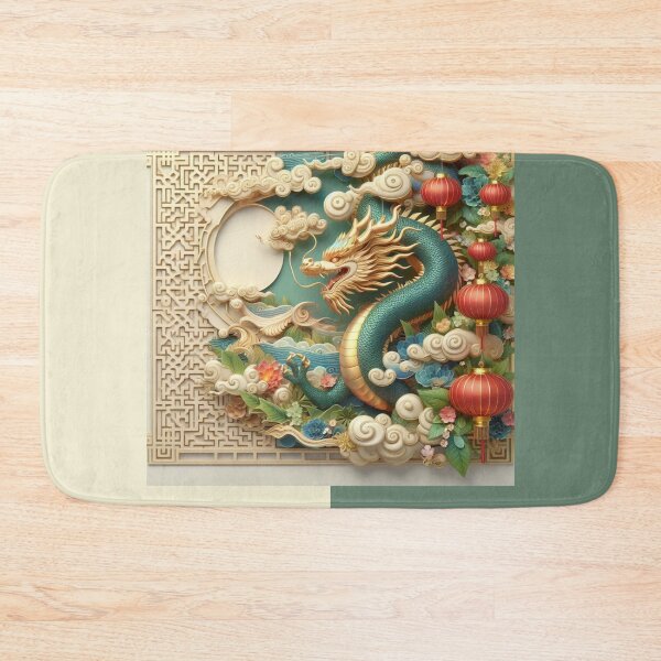 Item preview, Fantasy Dragon zodiac ushering Lunar New Year (silvergoldvisionary) designed and sold by SGVisionary.